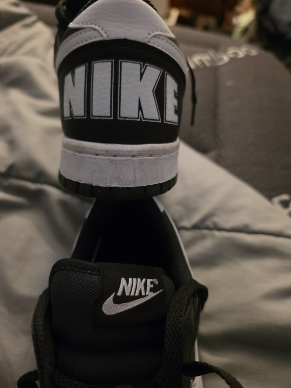 Nike Men’s Black and White Low-Top Sneakers